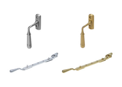 Opera Range – Handle, Peg and Stay (Stainless Steel, Stain Brass (Gold))